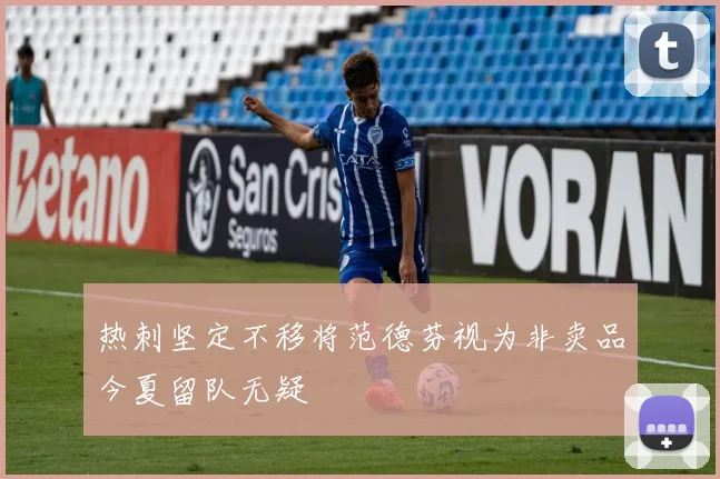 热刺坚定不移将范德芬视为非卖品今夏留队无疑